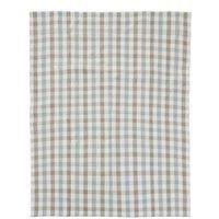 Premier Housewares Table Cloth, Wipeable Table Cover, 100% Cotton, width 180cm x depth 140cm - Elmwood and Desert Sage
