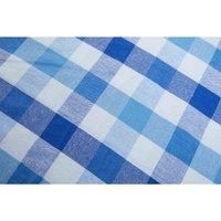 Premier Housewares Table Cloth, Wipeable Table Cover, 100% Cotton, width 180cm x depth 140cm - Blue and Heritage Blue