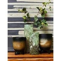 Interiors By Ph Arlo Small Black Ombre Planter