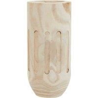Interiors By Ph Arlo Natural Engraved Wooden Vase