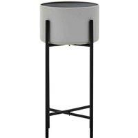 Interiors by PH Large Grey And Black Floor Standing Planter