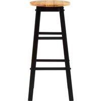 Interiors by PH Tall Black Bar Stool, White