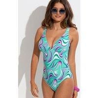 Pour Moi 25614 Carnival Swimsuit - 25614 Aquaburst Blues