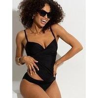 Pour Moi 13214 Free Spirit Tankini Top Black