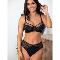 Pour Moi Ooo La La High-Waist Brazilian - Black/Grey