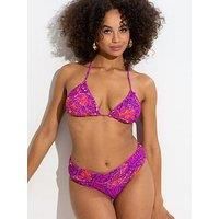 Pour Moi Bermuda Bikini Brief Fold Over Womens Swimwear Pant Briefs 29602