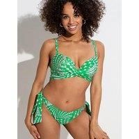 29702 Pour Moi Portofino Tie Side Bikini Brief - 29702 Green/Pink