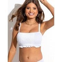 Pour Moi Free Spirit Strapless Underwired Top - White
