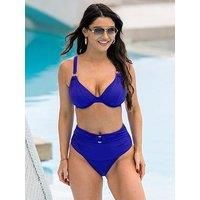 Pour Moi Samoa High-Waist Tummy Control Brief - Blue
