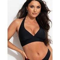 Pour Moi Space Non-Wired Halter Top - Black