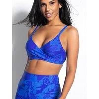 Pour Moi Maui Underwired Non-Padded Wrap Top - Print