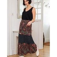 Pour Moi Tahlia Tiered Woven Maxi Skirt