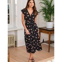 Pour Moi Julie Slinky Jersey Lace Trim Midi Dress