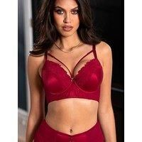 Pour Moi Lavish Padded Push-Up Longline - Red