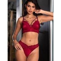 Pour Moi Lavish 38103 Red Thong Sizes 8-18