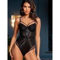 Pour Moi Lavish Underwired Thong Body - Black