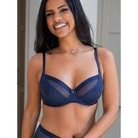 Pour Moi Viva Luxe Underwired Bra - Dark Blue