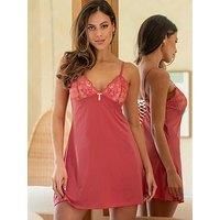 Pour Moi Amour Chemise Nightdress Luxurious Silky Nightwear 1511 Rose/Soft Pink