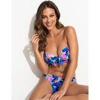 Pour Moi 86004 Heatwave Aqua Floral Bikini Brief