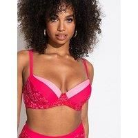 Pour Moi Palm Springs Bikini Top Padded Underwired Womens Swimwear 25208R
