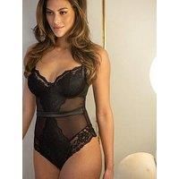 Pour Moi Fleur Half Padded Underwired Body - Black
