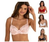 Pour Moi Fleur Bra Balcony Underwired Pretty Floral Lace Womens Lingerie 25910