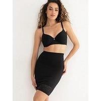Pour Moi Effortless Shapewear Tummy Control Half Slip - Black