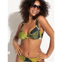 Pour Moi Dolce Vita Non-Padded Underwired Bikini Top - Green