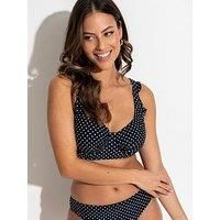 Pour Moi Sicily Longline Underwired Top - Black/White