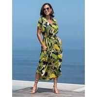 Pour Moi Lenzing Ecovero Viscose Fibres Belted Beach Kaftan Dress
