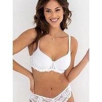 Pour Moi 25923 Fleur Padded Balcony Bra White