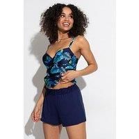 Pour Moi Jersey Beach Shorts - Dark Blue