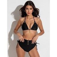 Pour Moi St Barts Adjustable High-Waist Control Brief - Black