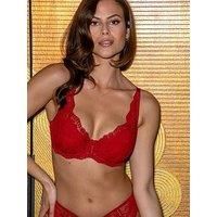 Pour Moi Fleur Padded Bra High Apex Plunging Underwired Lacy Lingerie 25907