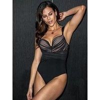 Pour Moi Ruched Mesh U Wire Padded Body - Multi