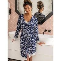 Pour Moi Sofa Loves Lace Jersey Wrap Gown