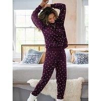 Pour Moi Cosy Fleece Sweatshirt And Jogger Pyjama Set