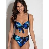 Pour Moi Portofino Bikini Brief High Leg Controlling Womens Swimwear 29706
