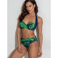 Pour Moi 21115R Palermo Foldover Bikini Brief Navy Fern
