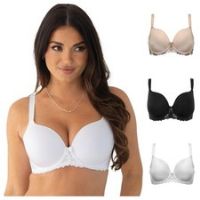 Pour Moi Sofia Bra Padded Underwired Moulded Womens Everyday T-Shirt Bras 3837