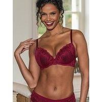 Pour Moi New Romance Padded Push-Up Plunge Bra - Dark Multi