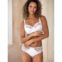 Pour Moi Sofia Brief Mid Rise Embroidered Lace Elegant Womens Lingerie 3826