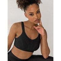 Pour Moi Energy Strive Non-Wired Non-Padded Lined Full Cup Sports Bra - Black