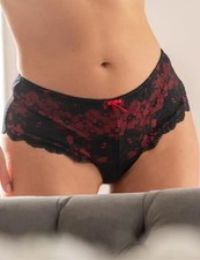 Pour Moi Amour Brief Shorty Mid Rise Pretty Soft Lace Womens Knickers 1503
