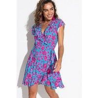 Pour Moi Lenzing£ Ecovero£ Viscose Frill Wrap Beach Dress