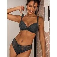 Pour Moi Rebel High-Leg Brief - Grey