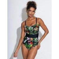 Pour Moi Palermo Panelled Tummy Control Swimsuit