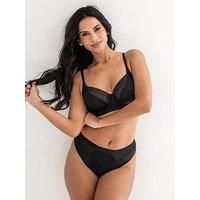 Pour Moi Geo Sculpt Brief High Leg Brief Womens Knickers 99503