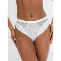 Pour Moi Geo Sculpt High Leg Midi Brief