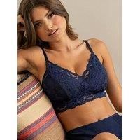 Pour Moi Love To Lounge Lace And Modal Rib Non-Wired Bra B-G